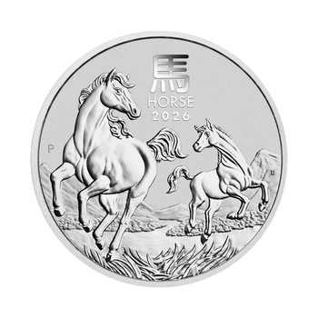 Srebrna moneta Lunar III Rok Konia 1 uncja 2026