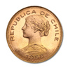 Złota Moneta 100 Peso Chile 1895 -1980