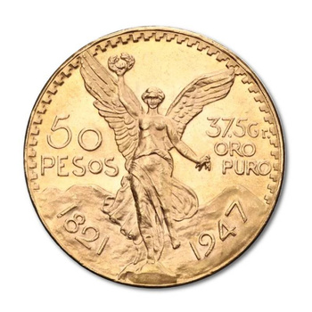 Złota Moneta 50 Peso 1821 -1947