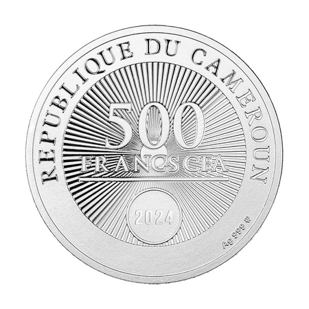 Srebrna Moneta Witaj na świecie, 500 franków CFA