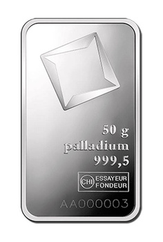 50g Sztabka pallad Valcambi