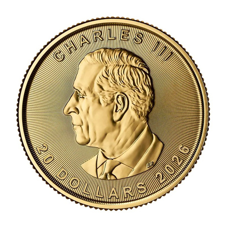 Złota Moneta Kanadyjski Liść Klonowy 1/2 uncji 2026