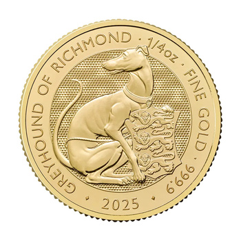 Złota Moneta Chart z Richmond Bestie Tudorów 1/4 uncji 2025