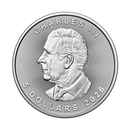 Srebrna moneta Kanadyjski Liść Klonowy 1 uncja 2026