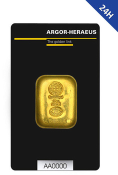 50g Sztabka złota Argor-Heraeus - LBMA - Lana 24h