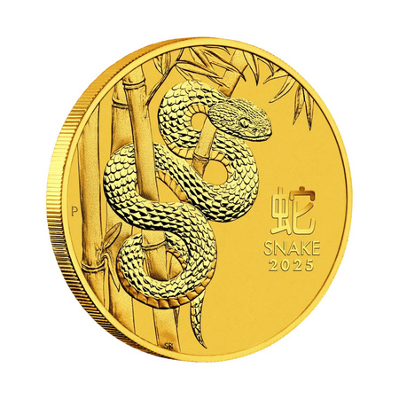 Moneta Lunar III Rok Węża 1 uncja zloto 2025