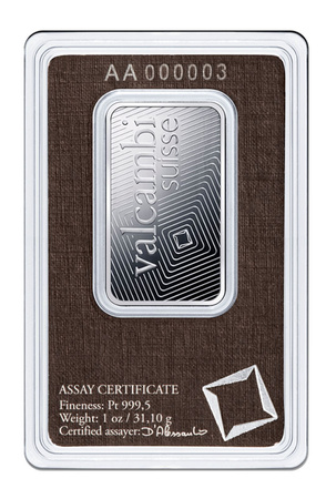 31,1g Sztabka platyna Valcambi