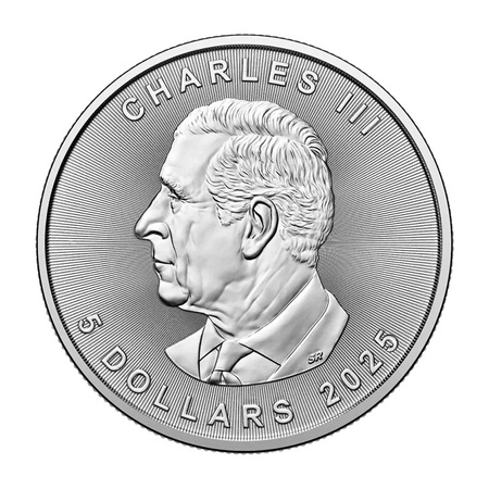 Srebrna moneta Kanadyjski Liść Klonowy 1 uncja 2025