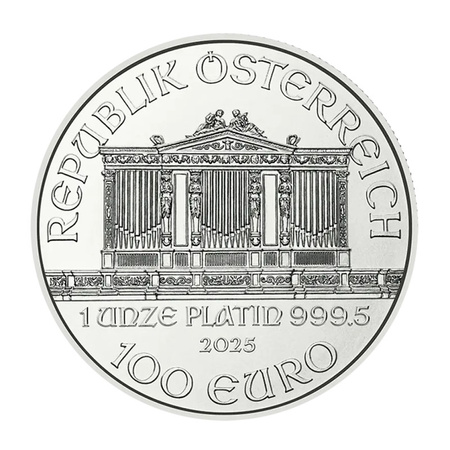 Platynowa moneta Wiedeńscy Filharmonicy 1 uncja 2025