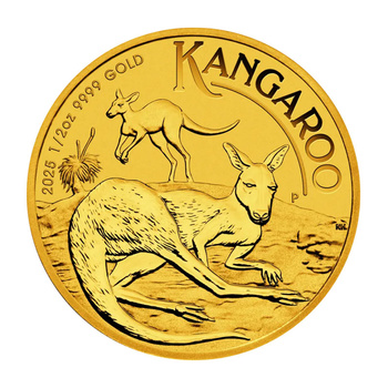 Złota Moneta Australijski Kangur 1/2 uncji 2025