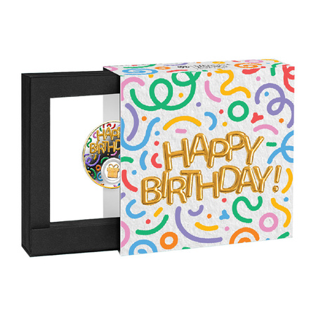 Srebrna moneta urodzinowa Happy Birthday 2024