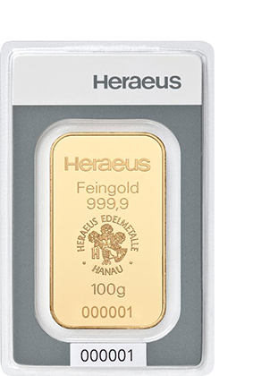 100g Sztabka złota LBMA