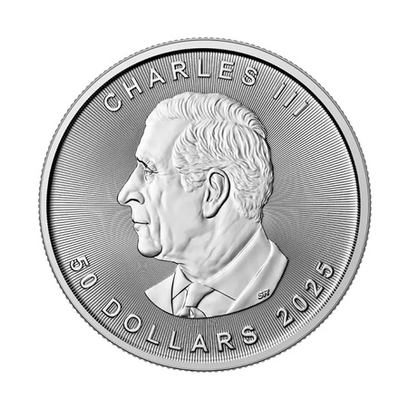 Platynowa moneta Kanadyjski Liść Klonowy 1 uncja 2025