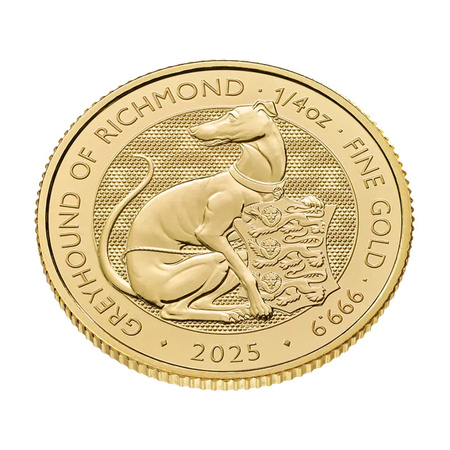 Złota Moneta Chart z Richmond Bestie Tudorów 1/4 uncji 2025