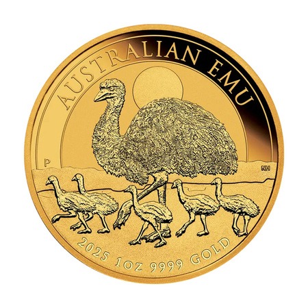 Złota moneta Australijskie Emu 1 uncja 2025