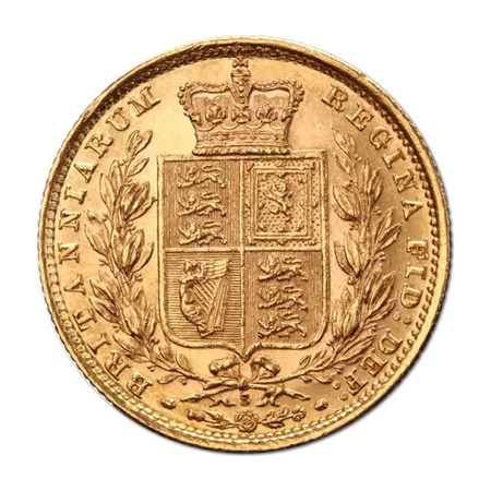 Złota Moneta Suweren Królowa Wiktoria 1871 - 1887