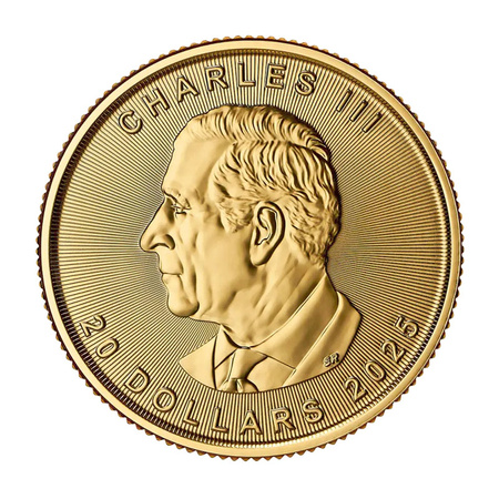 Złota Moneta Kanadyjski Liść Klonowy 1/2 uncji 2025