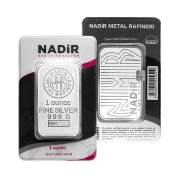 Sztabka srebra 1oz Nadir LBMA
