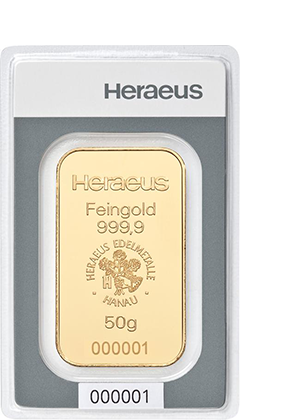 50g Sztabka złota LBMA