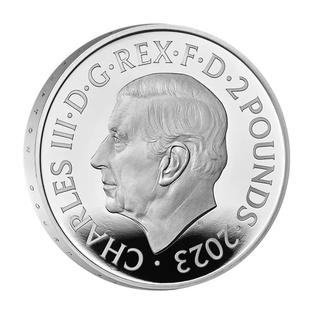 Srebrna Moneta Byk z Clarence z serii Bestie Królowej PROOF 1 uncja 2023