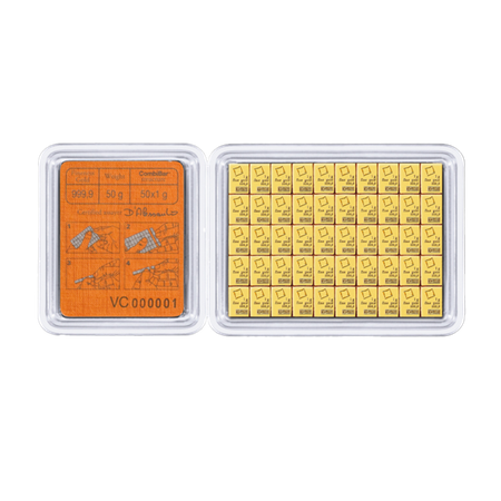 50g x 1g Sztabka złota CombiBar Valcambi LBMA