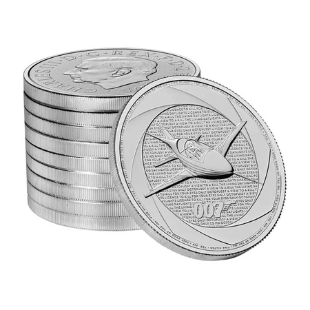 Srebrna Moneta Six Decades of 007 - Bond of the 1980s 1 uncja 2025