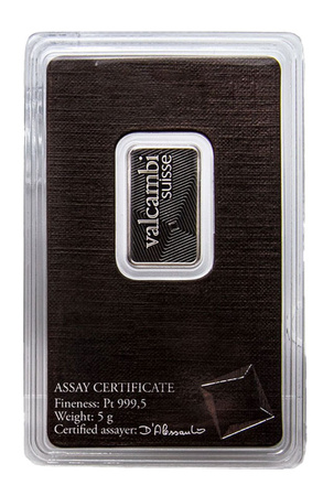 5g Sztabka platyna Valcambi