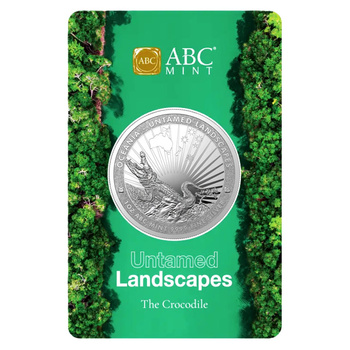 Srebrna Moneta Krokodyl 1 uncja Untamed Landscapes 2024