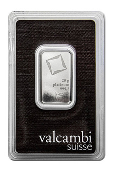 20g Sztabka platyna Valcambi