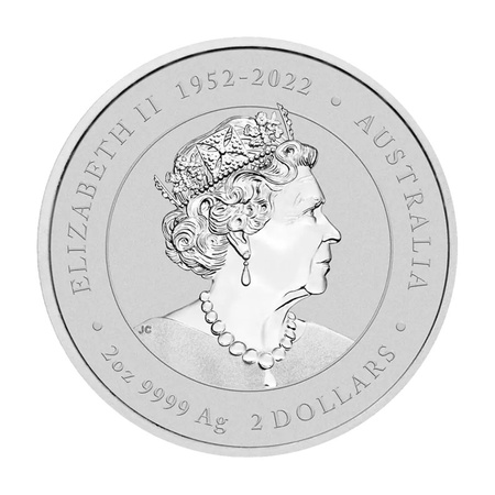 Srebrna Moneta Lunar III Rok Smoka 2 uncje 2024