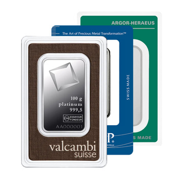 100g Sztabka platyna LBMA