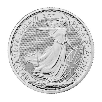Platynowa Moneta Britannia Król Karol III 1 uncja 2024