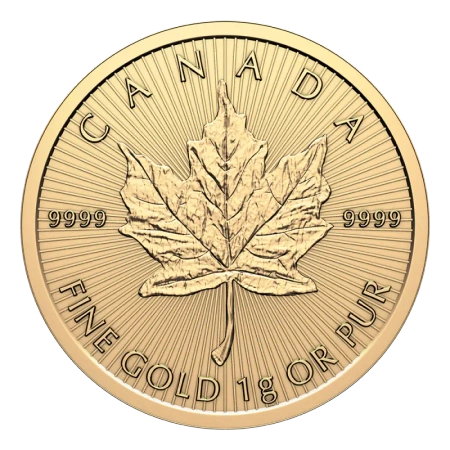 Złota Moneta Liść Klonowy 25 x 1g MapleGram 2025