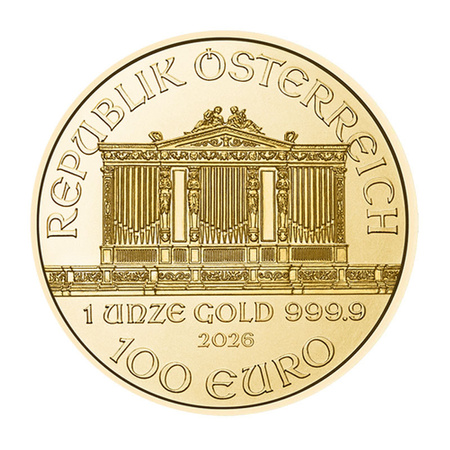 Złota Moneta Wiedeńscy Filharmonicy 1 uncja 2026