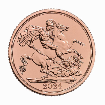 Złota Moneta Suweren Karol III 2024