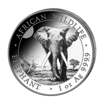 Srebrna Moneta Somalijski Słoń 1 uncja 2025