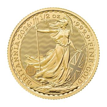 Złota Moneta Britannia 1/2 uncji. Karol III - 2026
