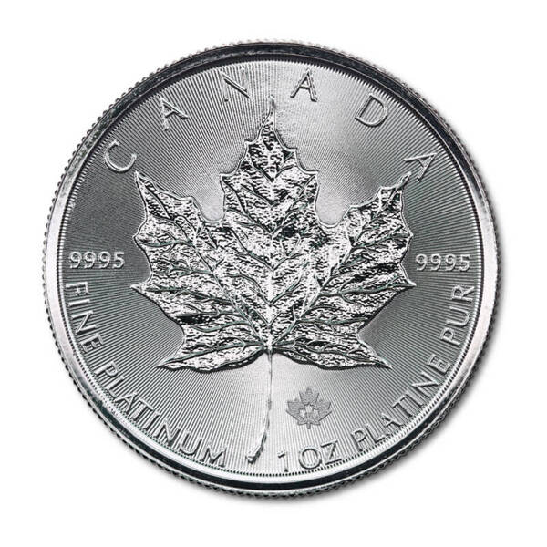 Platynowa moneta Kanadyjski Liść Klonowy 1 uncja 2024